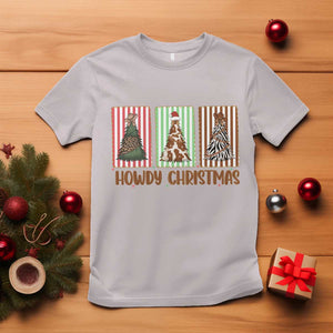 Howdy Christmas T Shirt Funny Western Xmas Tree Rodeo Fan Gift TS12 Ice Gray Print Your Wear