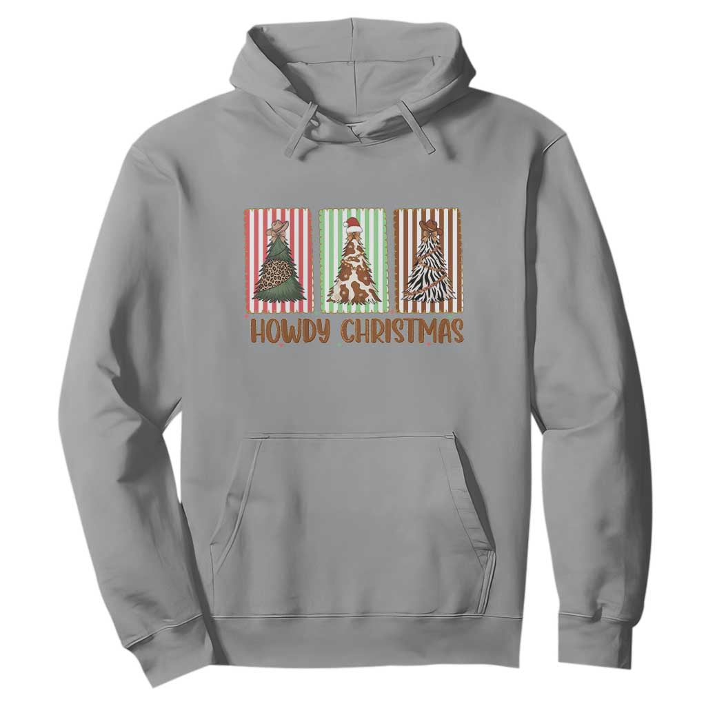 Howdy Christmas Hoodie Funny Western Xmas Tree Rodeo Fan Gift TS12 Sport Gray Print Your Wear