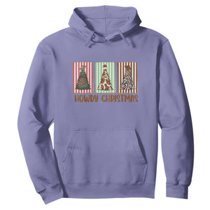 Howdy Christmas Hoodie Funny Western Xmas Tree Rodeo Fan Gift TS12 Violet Print Your Wear