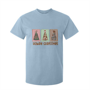 Howdy Christmas T Shirt For Kid Funny Western Xmas Tree Rodeo Fan Gift TS12 Light Blue Print Your Wear