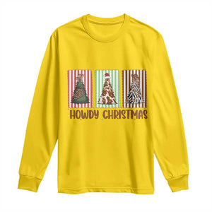 Howdy Christmas Long Sleeve Shirt Funny Western Xmas Tree Rodeo Fan Gift TS12 Daisy Print Your Wear