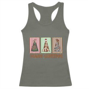 Howdy Christmas Racerback Tank Top Funny Western Xmas Tree Rodeo Fan Gift TS12 Military Green Print Your Wear