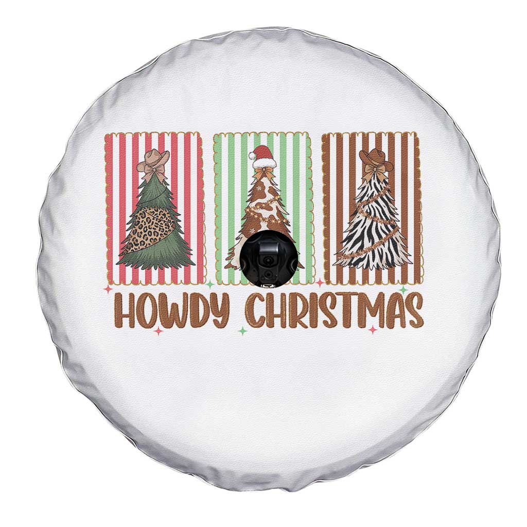 Howdy Christmas Spare Tire Cover Funny Western Xmas Tree Rodeo Fan Gift TS12 Print Your Wear