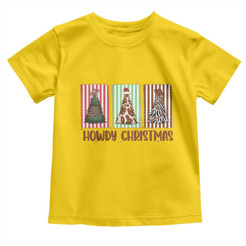 Howdy Christmas Toddler T Shirt Funny Western Xmas Tree Rodeo Fan Gift TS12 Daisy Print Your Wear