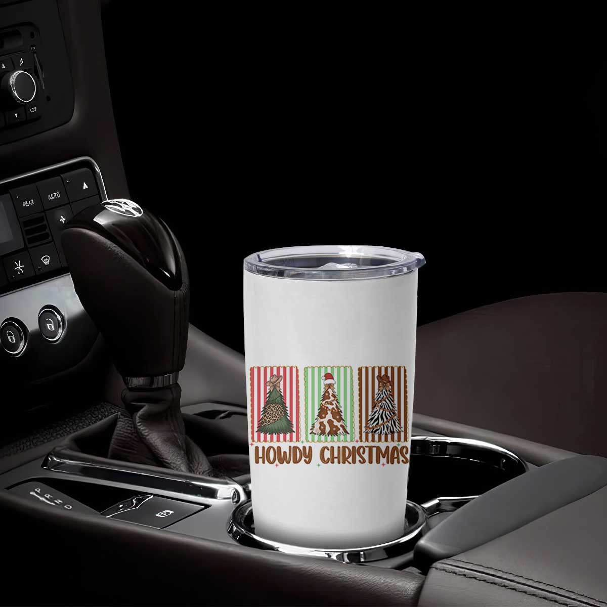 Howdy Christmas Tumbler Cup Funny Western Xmas Tree Rodeo Fan Gift TS12 Print Your Wear