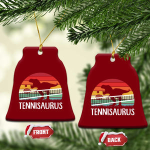 Funny Dinosaur Tennis Player Gift Ceramic Ornament Tennisaurus TS12 Print Your Wear
