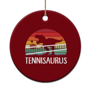 Funny Dinosaur Tennis Player Gift Ceramic Ornament Tennisaurus TS12 1pc Red Print Your Wear
