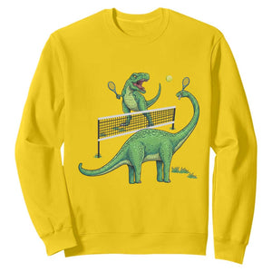 Funny Prehistoric Dinosaur Tennis Player Game Day Sweatshirt TS12 Daisy Print Your Wear