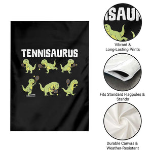 Funny Prehistoric Dinosaur Tennis Player Garden Flag Gift For Tennis Fans TS12 Print Your Wear