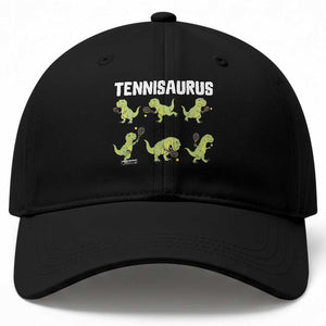 Funny Prehistoric Dinosaur Tennis Player Baseball Cap Gift For Tennis Fans TS12 Print Your Wear