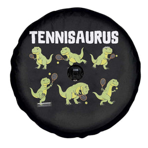 Funny Prehistoric Dinosaur Tennis Player Spare Tire Cover Gift For Tennis Fans TS12 Print Your Wear