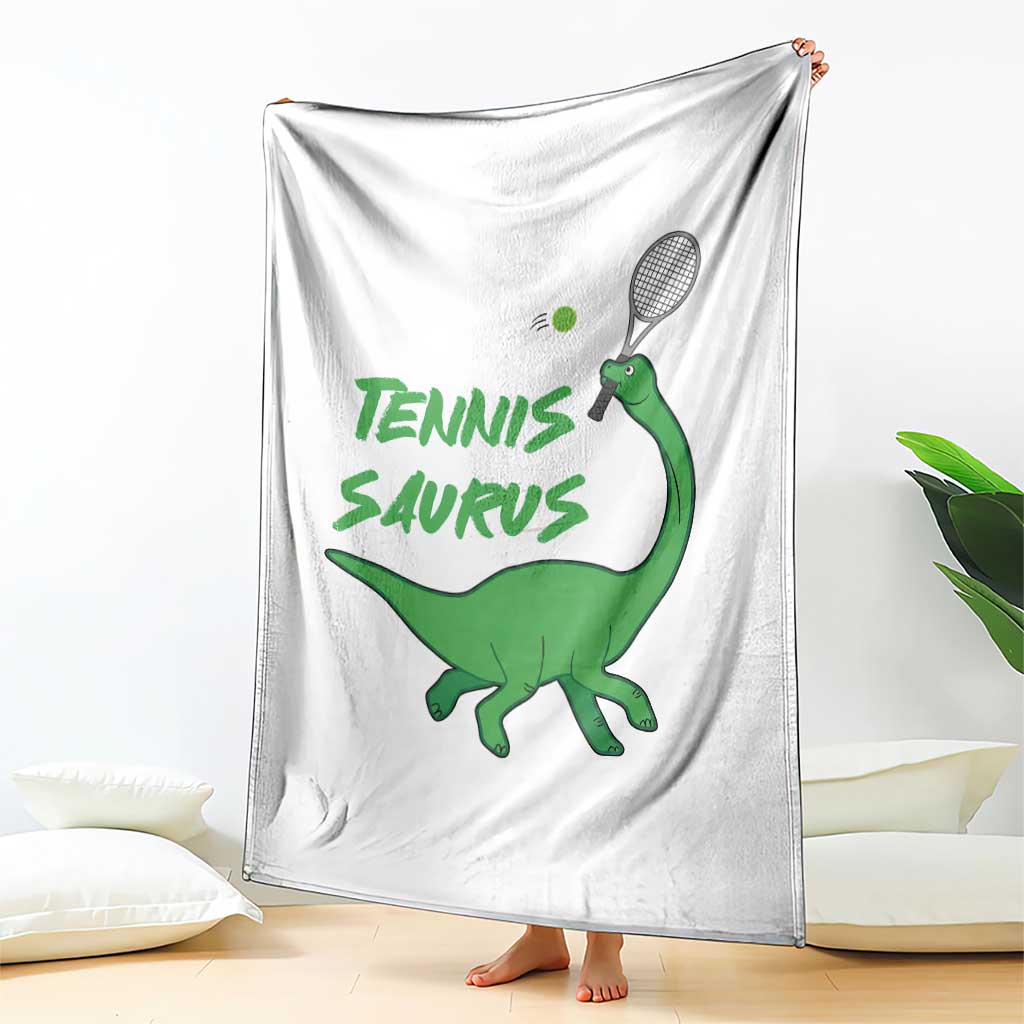 Funny Tennis Dinosaur Tennis Lover Throw Blanket Gift For Tennis Fans TS12 Print Your Wear