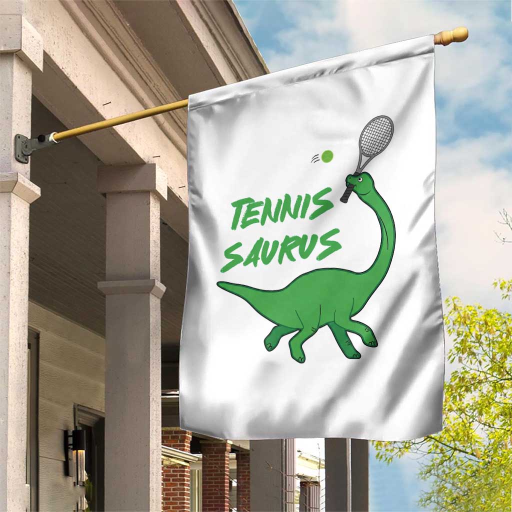 Funny Tennis Dinosaur Tennis Lover Garden Flag Gift For Tennis Fans TS12 Print Your Wear