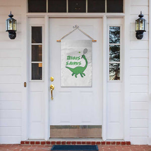 Funny Tennis Dinosaur Tennis Lover Garden Flag Gift For Tennis Fans TS12 Print Your Wear