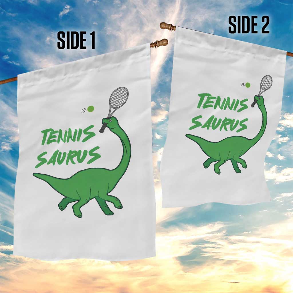Funny Tennis Dinosaur Tennis Lover Garden Flag Gift For Tennis Fans TS12 Print Your Wear