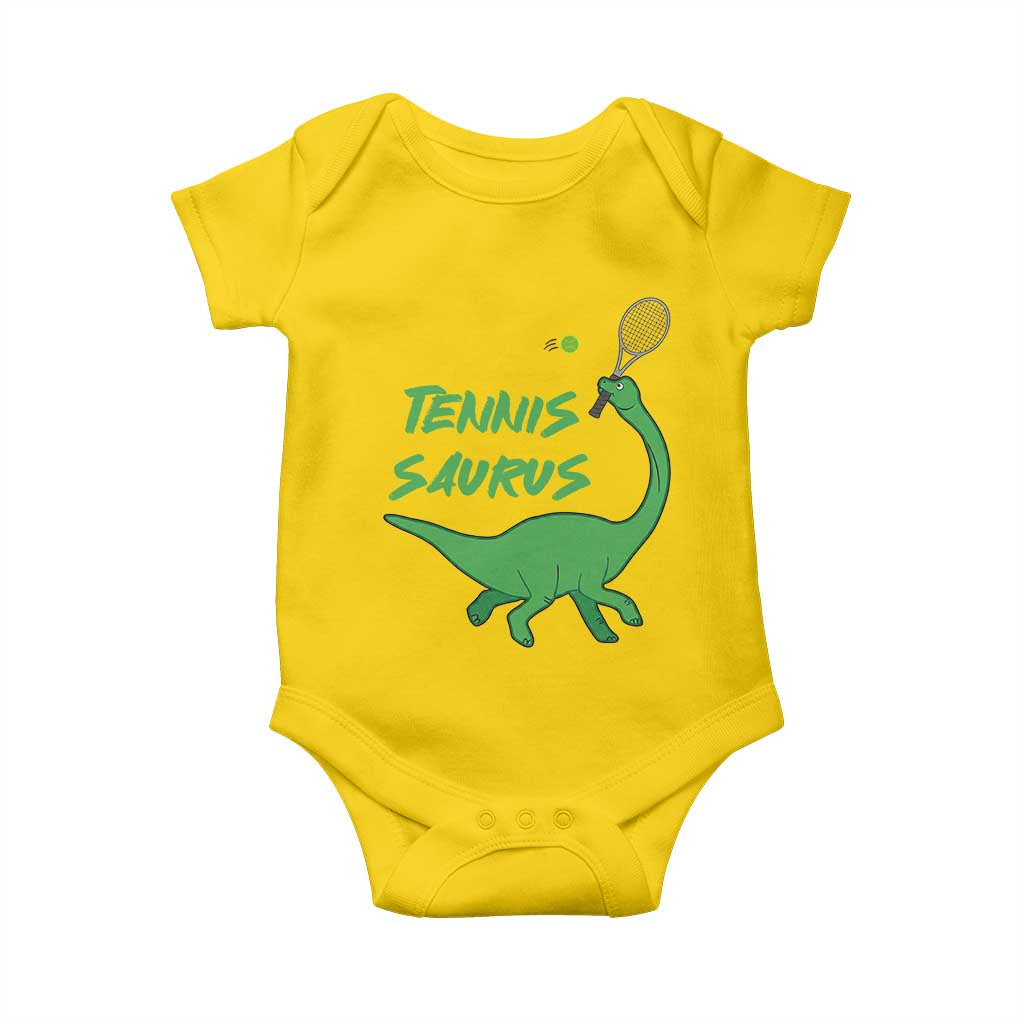 Funny Tennis Dinosaur Tennis Lover Baby Onesie Gift For Tennis Fans TS12 Daisy Print Your Wear