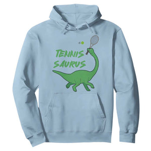 Funny Tennis Dinosaur Tennis Lover Hoodie Gift For Tennis Fans TS12 Light Blue Print Your Wear