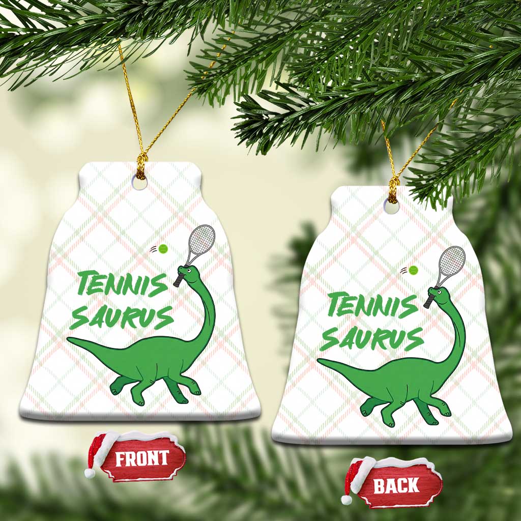Funny Tennis Dinosaur Tennis Lover Ceramic Ornament Gift For Tennis Fans TS12 Print Your Wear
