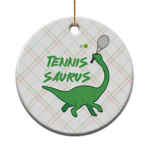 Funny Tennis Dinosaur Tennis Lover Ceramic Ornament Gift For Tennis Fans TS12 1pc Christmas Plaid Print Your Wear