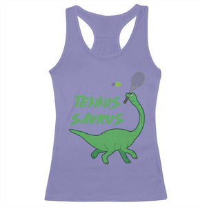Funny Tennis Dinosaur Tennis Lover Racerback Tank Top Gift For Tennis Fans TS12 Violet Print Your Wear