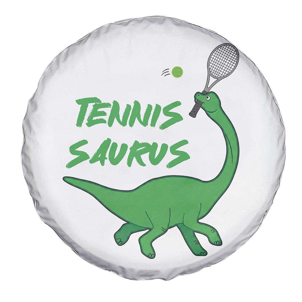 Funny Tennis Dinosaur Tennis Lover Spare Tire Cover Gift For Tennis Fans TS12 Print Your Wear