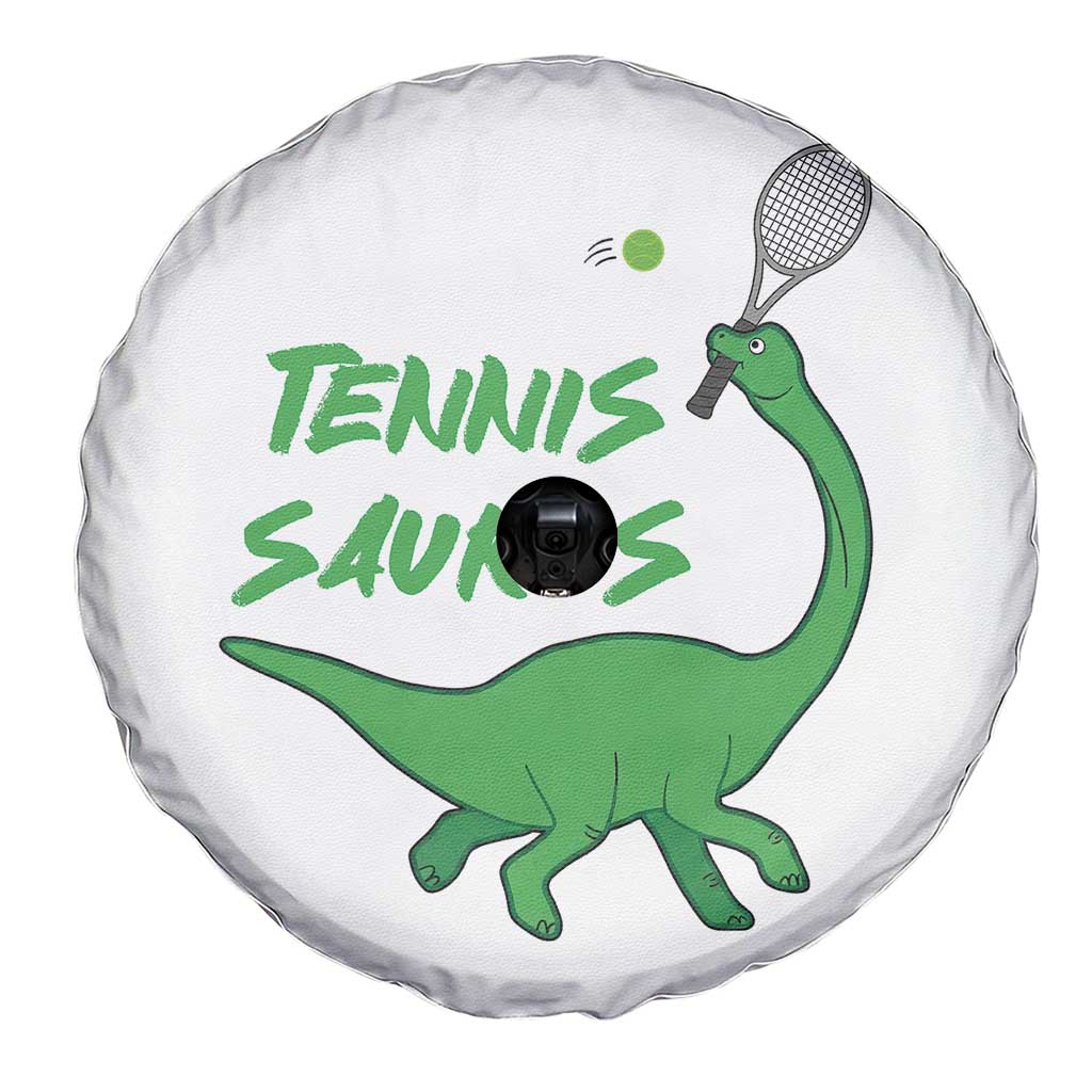 Funny Tennis Dinosaur Tennis Lover Spare Tire Cover Gift For Tennis Fans TS12 Print Your Wear