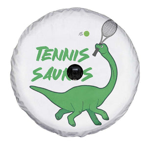 Funny Tennis Dinosaur Tennis Lover Spare Tire Cover Gift For Tennis Fans TS12 Print Your Wear