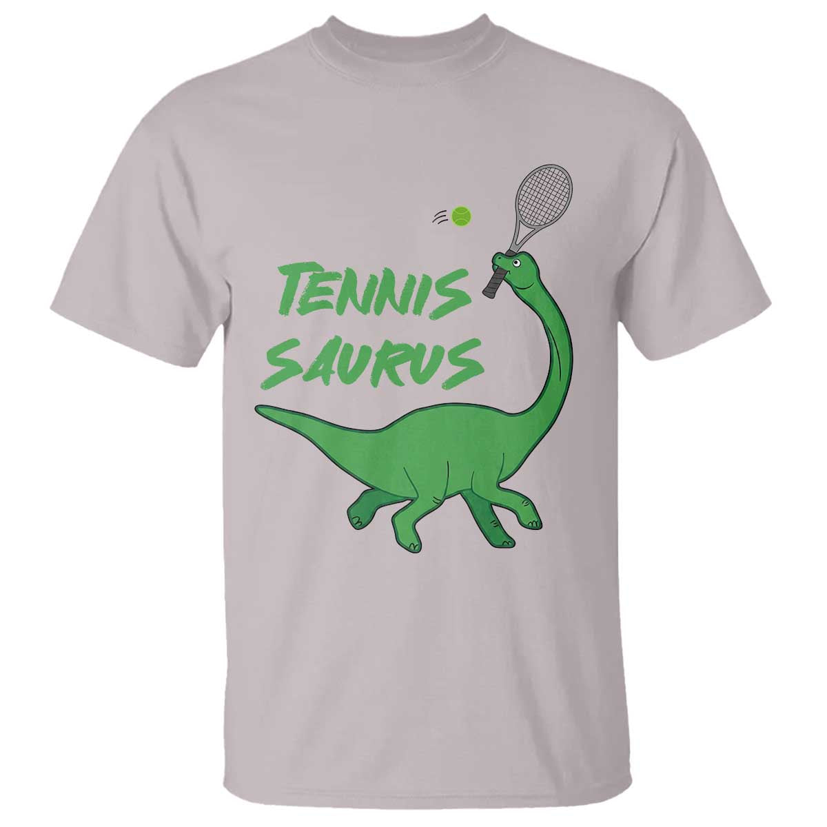 Funny Tennis Dinosaur Tennis Lover T Shirt Gift For Tennis Fans TS12 Ice Gray Print Your Wear