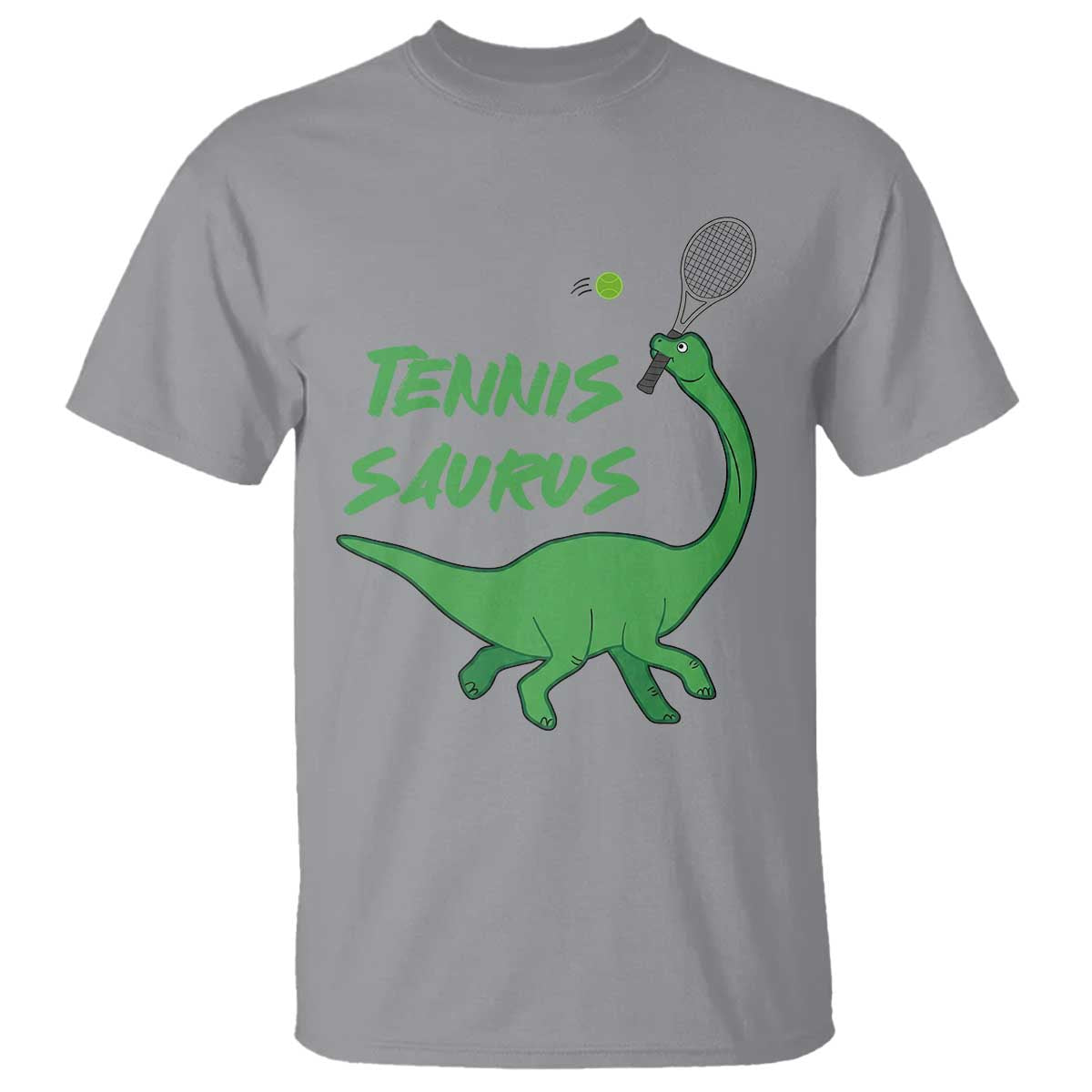 Funny Tennis Dinosaur Tennis Lover T Shirt Gift For Tennis Fans TS12 Sport Gray Print Your Wear