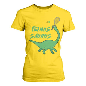 Funny Tennis Dinosaur Tennis Lover T Shirt For Women Gift For Tennis Fans TS12 Daisy Print Your Wear