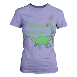 Funny Tennis Dinosaur Tennis Lover T Shirt For Women Gift For Tennis Fans TS12 Violet Print Your Wear