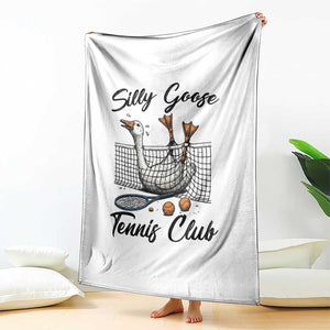 Funny Silly Goose Tennis Club Throw Blanket Tennis Lover Gift TS12 Print Your Wear