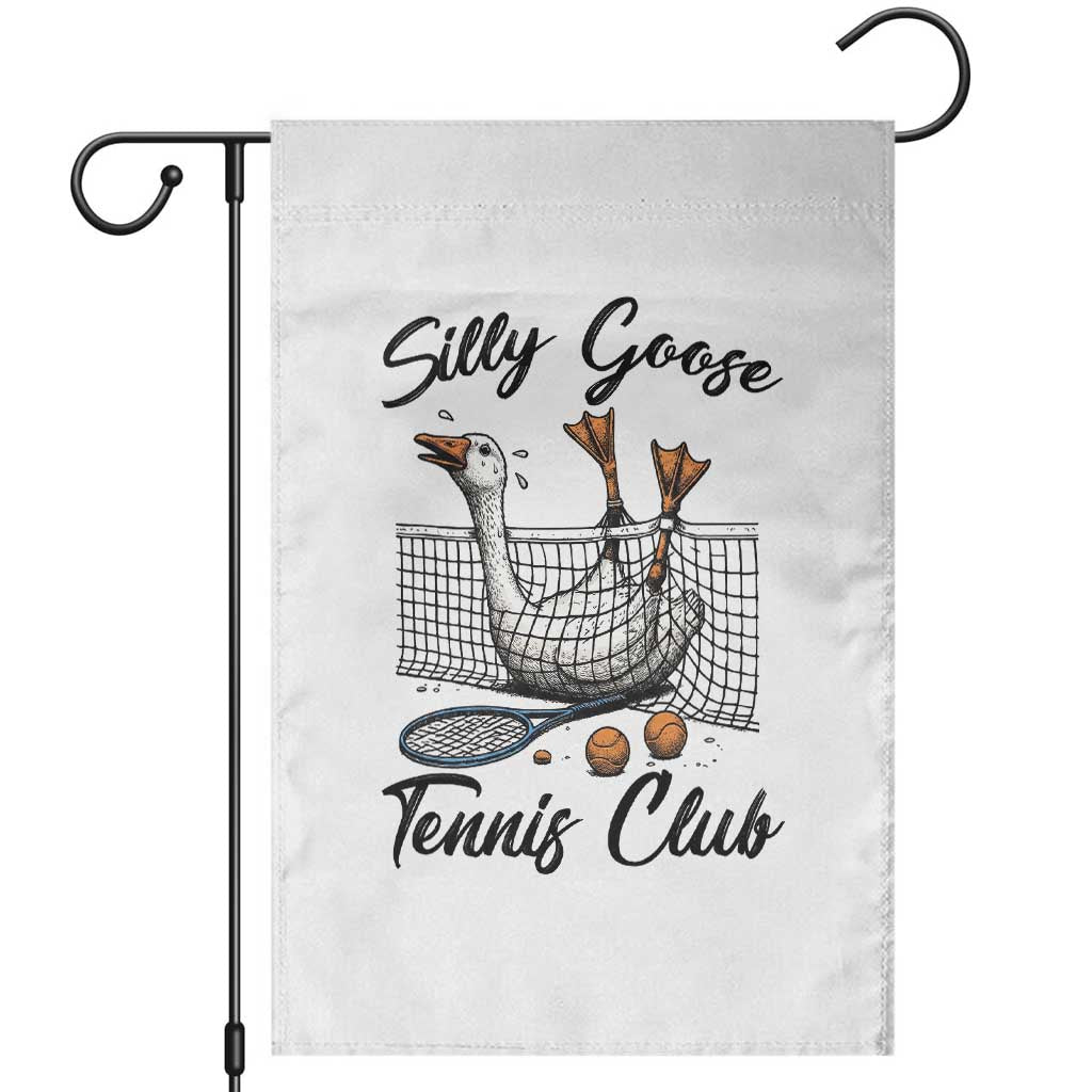 Funny Silly Goose Tennis Club Garden Flag Tennis Lover Gift TS12 White Print Your Wear