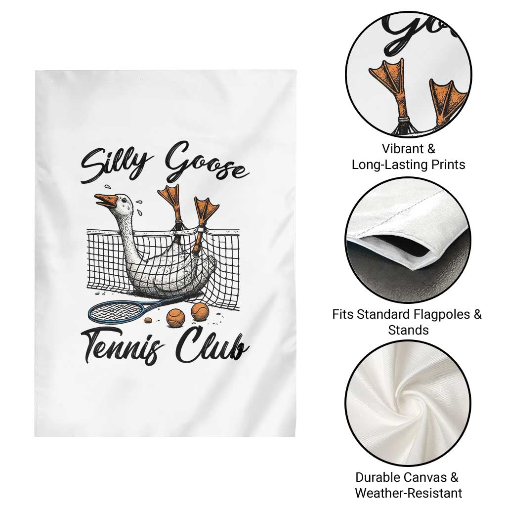 Funny Silly Goose Tennis Club Garden Flag Tennis Lover Gift TS12 Print Your Wear