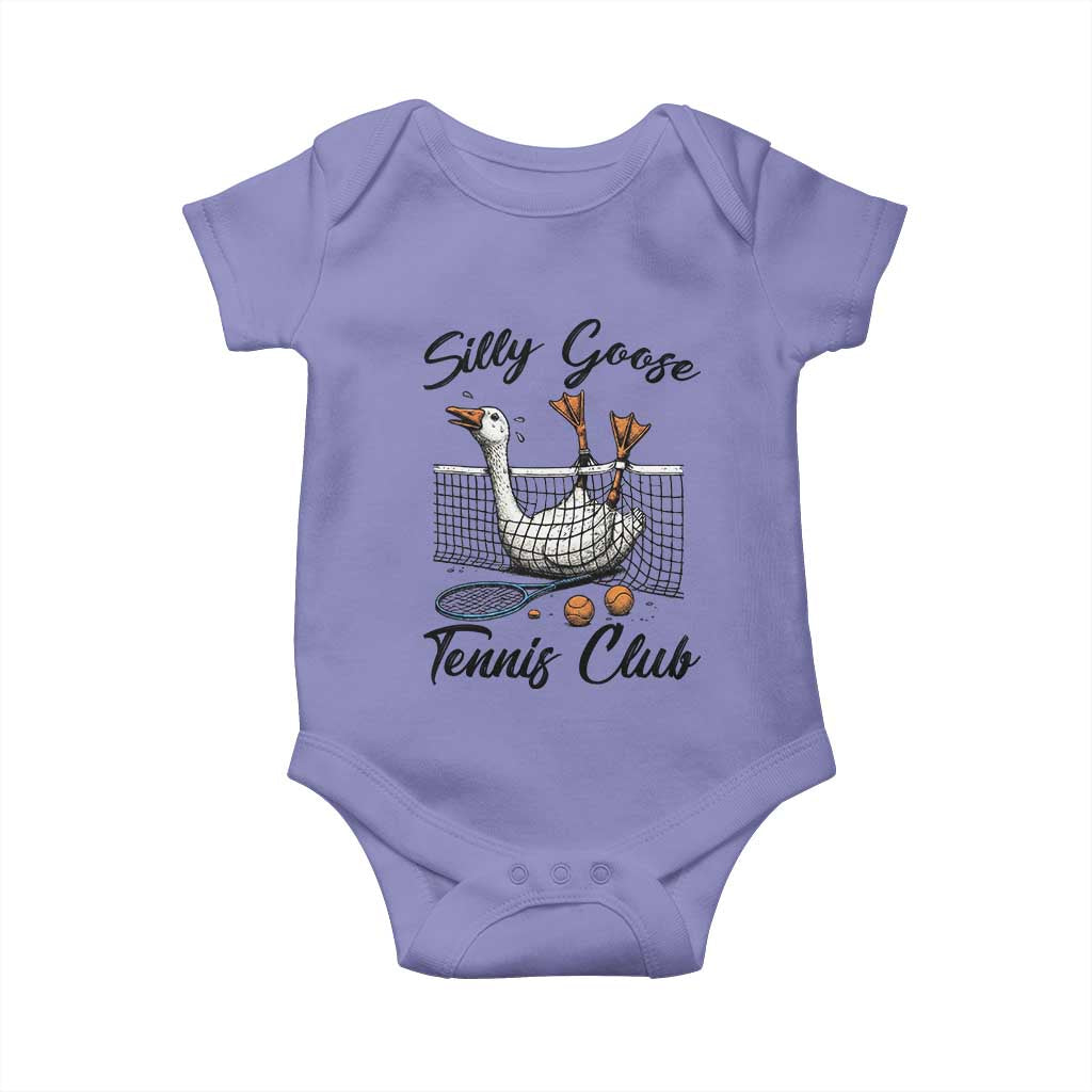 Funny Silly Goose Tennis Club Baby Onesie Tennis Lover Gift TS12 Violet Print Your Wear