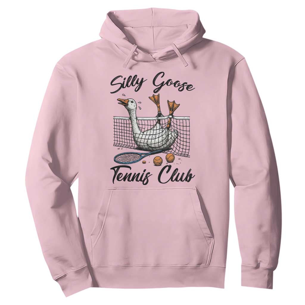 Funny Silly Goose Tennis Club Hoodie Tennis Lover Gift TS12 Light Pink Print Your Wear