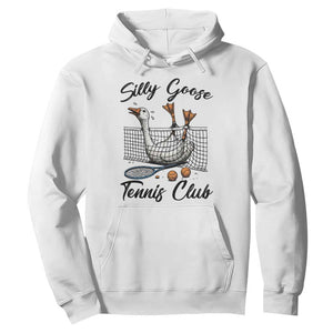 Funny Silly Goose Tennis Club Hoodie Tennis Lover Gift TS12 White Print Your Wear