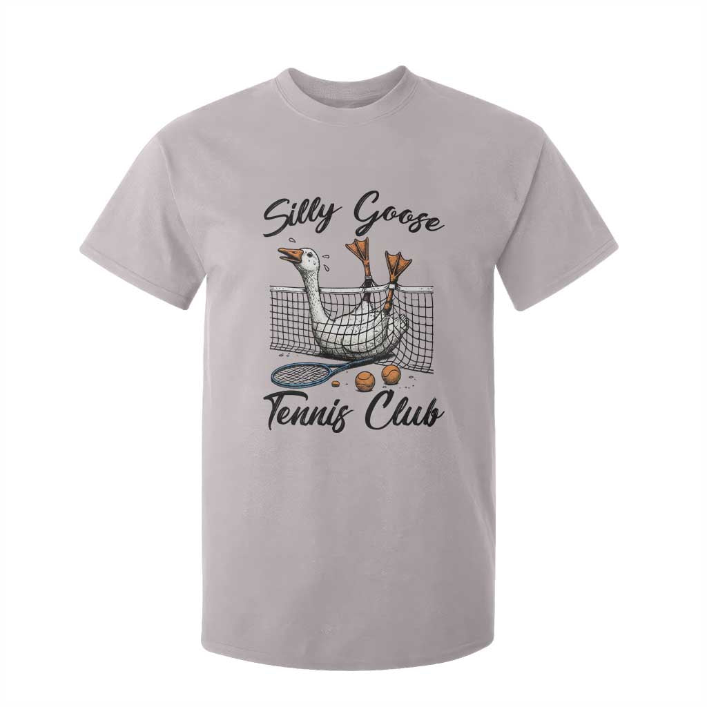 Funny Silly Goose Tennis Club T Shirt For Kid Tennis Lover Gift TS12 Ice Gray Print Your Wear