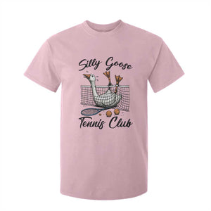 Funny Silly Goose Tennis Club T Shirt For Kid Tennis Lover Gift TS12 Light Pink Print Your Wear