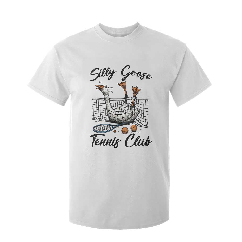 Funny Silly Goose Tennis Club T Shirt For Kid Tennis Lover Gift TS12 White Print Your Wear