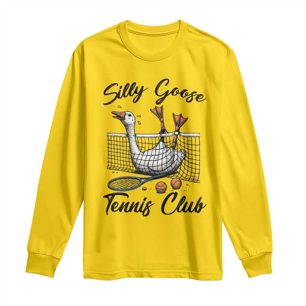 Funny Silly Goose Tennis Club Long Sleeve Shirt Tennis Lover Gift TS12 Daisy Print Your Wear