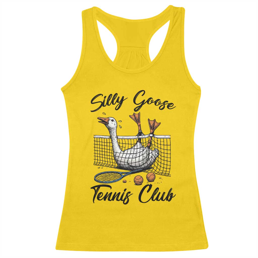 Funny Silly Goose Tennis Club Racerback Tank Top Tennis Lover Gift TS12 Daisy Print Your Wear
