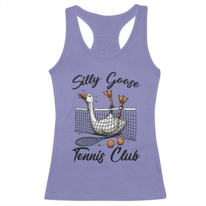 Funny Silly Goose Tennis Club Racerback Tank Top Tennis Lover Gift TS12 Violet Print Your Wear