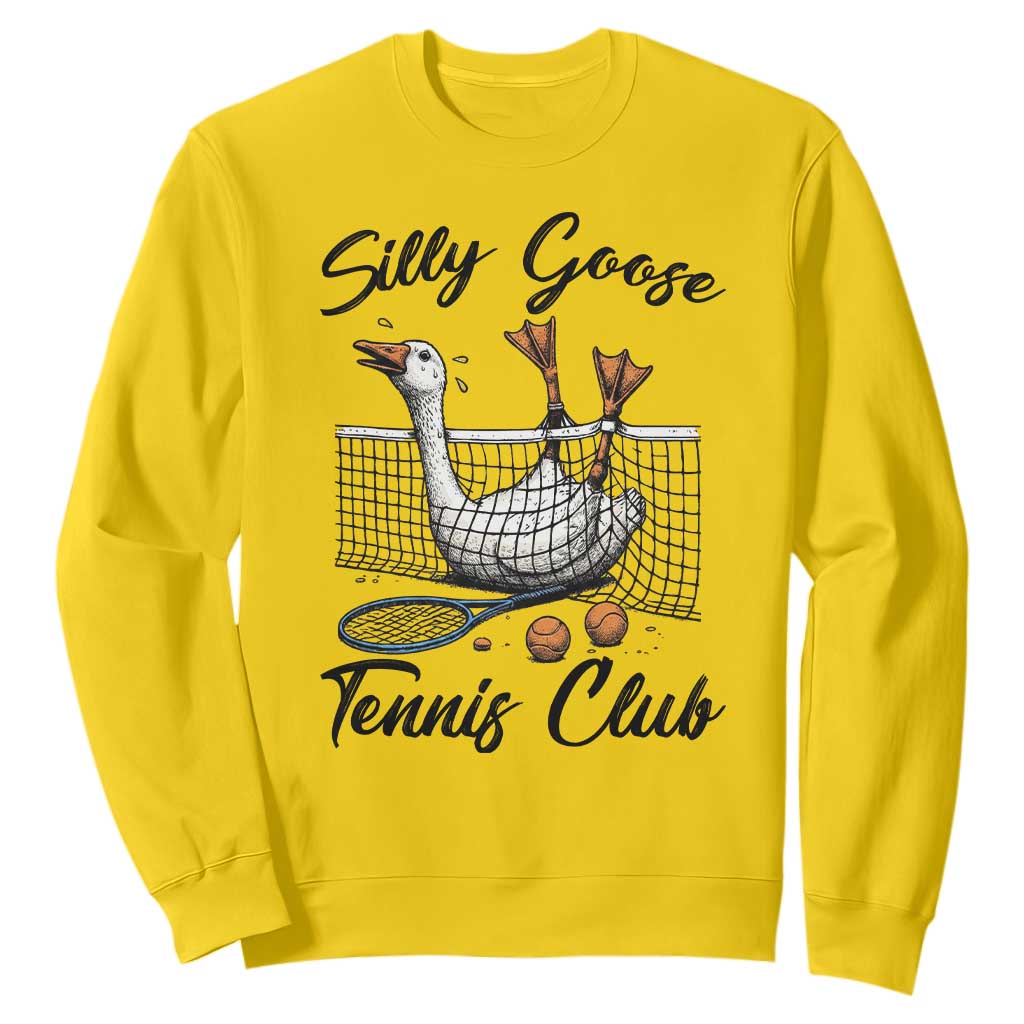 Funny Silly Goose Tennis Club Sweatshirt Tennis Lover Gift TS12 Daisy Print Your Wear