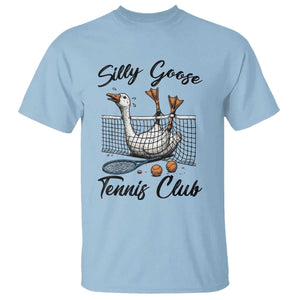 Funny Silly Goose Tennis Club T Shirt Tennis Lover Gift TS12 Light Blue Print Your Wear