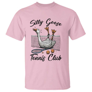Funny Silly Goose Tennis Club T Shirt Tennis Lover Gift TS12 Light Pink Print Your Wear