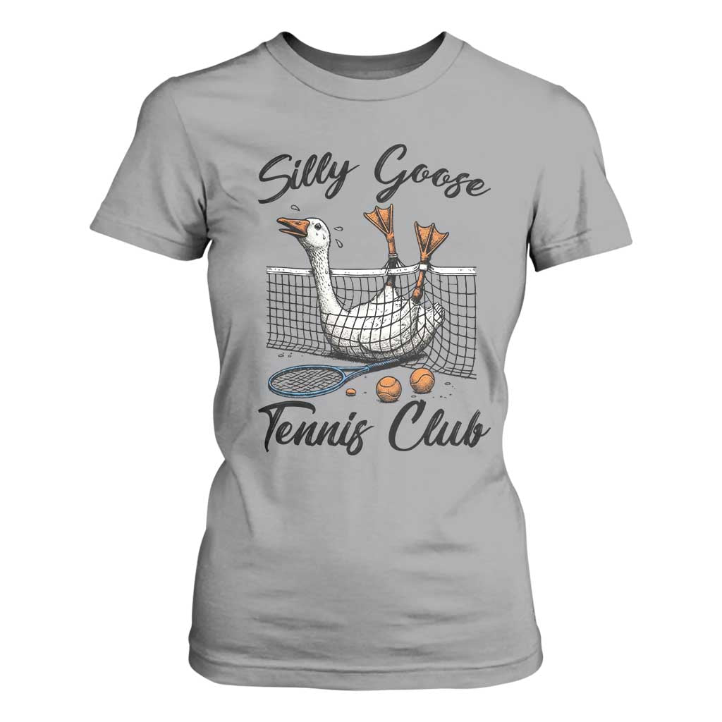 Funny Silly Goose Tennis Club T Shirt For Women Tennis Lover Gift TS12 Sport Gray Print Your Wear