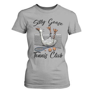 Funny Silly Goose Tennis Club T Shirt For Women Tennis Lover Gift TS12 Sport Gray Print Your Wear