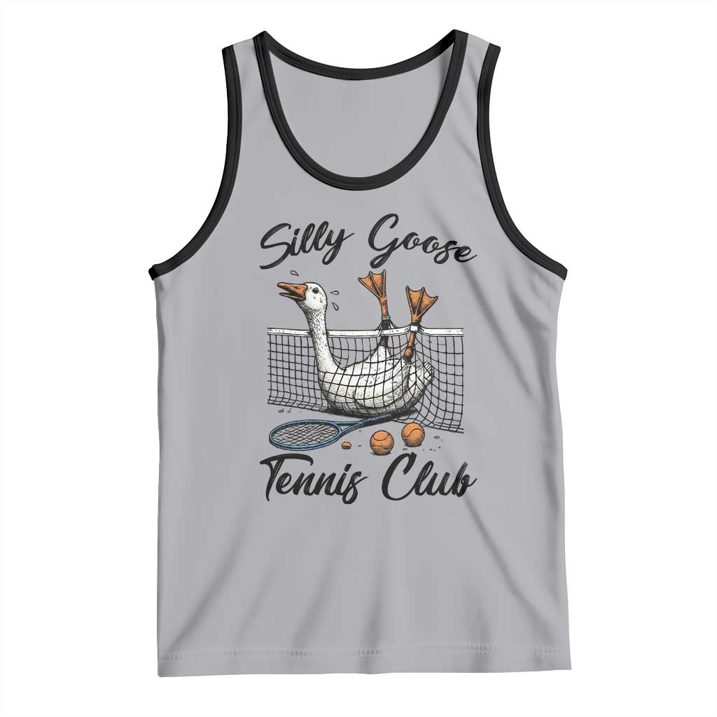 Funny Silly Goose Tennis Club Tank Top Tennis Lover Gift TS12 Athletic Heather Black Print Your Wear