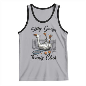 Funny Silly Goose Tennis Club Tank Top Tennis Lover Gift TS12 Athletic Heather Black Print Your Wear